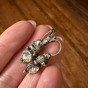 Silver Fish Hook Earrings